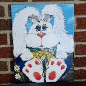 Original acrylic painting unstretched canvas 11x14